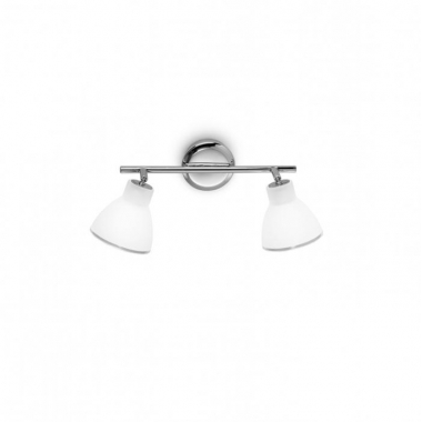 PLAFONIERA CAMPANA NICHEL SPAZZOLATO VETRO ACID.2 E14 - LINEA LIGHT 4422 product photo Photo 01 3XL