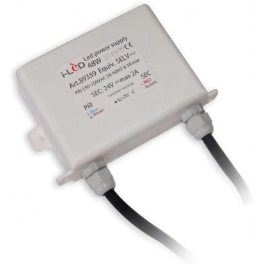 ALIMENTATORE GIANT-AQUALED-C.V. 48W 230V AC 24V 2A DC - LINEA LIGHT 89359 product photo Photo 01 3XL