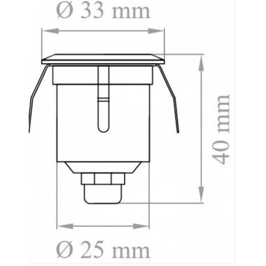 FARETTO LED DA INCASSO E PAVIMENTO 1W 350MA IP64 3000K - LAMPO FLOORLED1W/BC product photo Photo 02 3XL