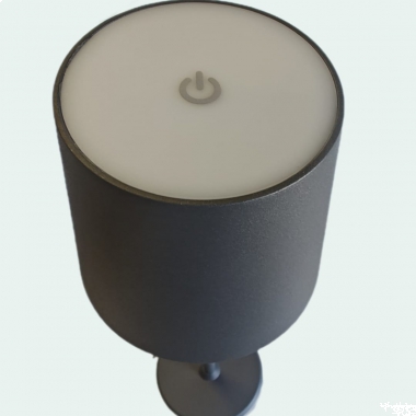 LAMPADA DA TAVOLO RICARICABILE IP54 ANTRACITE 3000K - LAMPO TLRDANBC product photo Photo 02 3XL
