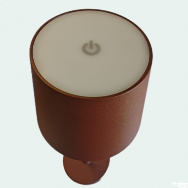 LAMPADA DA TAVOLO RICARICABILE IP54 CORTEN 3000K - LAMPO TLRDCNBC product photo Photo 02 3XL