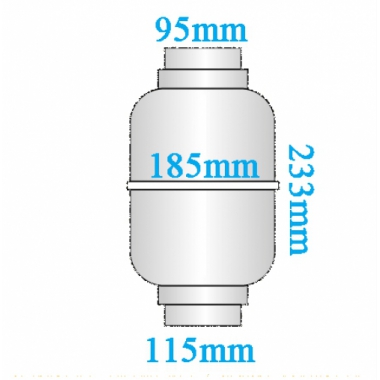 ASPIRATORE MOD T.100 FORO USCITA MM. 100 - LMT - LUX LUX/100 product photo Photo 02 3XL