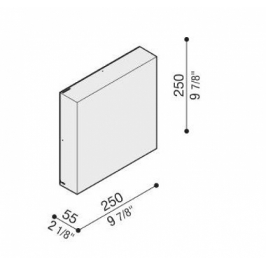 PLAFONIERA APPLIQUE ART 250 DA ESTERNO 54 LED 2200LM 3K - LOMBARDO LL1161003 product photo Photo 02 3XL