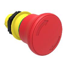 PULS.FUNGO 40MM ROSSO SG.ROTAZ.ISO13850 - LOVATO LPCB6644 product photo