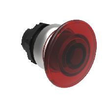 PULSANTE FUNGO 40MM ROSSO LUMINOSO - LOVATO LPCBL6144 product photo