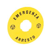 DISCO PLAST. 90MM EMERGENZA-ARRESTO - LOVATO LPXAU112 product photo