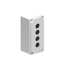 PULSANTIERA METALLICA GRIGIA A 4 FORI - LOVATO LPZM4A8 product photo