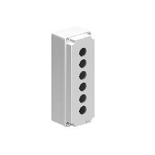 PULSANTIERA METALLICA GRIGIA A 6 FORI - LOVATO LPZM6A8 - LOVATO LPZM6A8 - LOVATO LPZM6A8 product photo