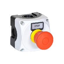 Pulsantiera grigia+fungo traz.iso13850 - LOVATO LPZP1B801 product photo