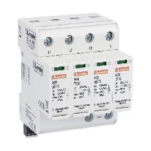 Scaricatore di sovratensione tipo 2 a cartuccia estraibile, corrente nominale di scarica in (8/20ms) 20ka per polo, 3p+n. Con contatto remoto - LOVATO SG23NA300R product photo