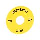 DISCO PLAST. 90MM EMERGENCY-STOP - LOVATO LPXAU113 product photo Photo 01 2XS
