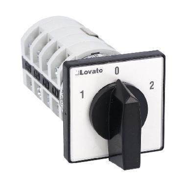 COMMUT POLAR 3POS MONT.FRONT.48X48MM 25A 11KW - LOVATO GN2513U - LOVATO GN2513U product photo Photo 01 3XL