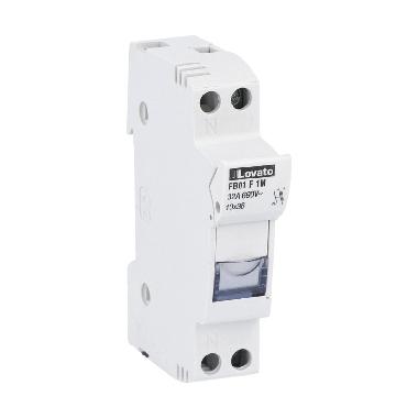 Base portafusibili, per fusibili 10x38mm. Corrente nominale 32a (690vac), 1p+n. Senza indicatore luminoso. 1 modulo - LOVATO FB01F1M - LOVATO FB01F1M product photo Photo 01 3XL