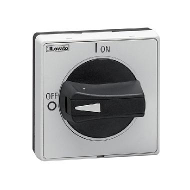 MANIGLIA NERA SEL.SPORGENTE LUCCH. IP65 - LOVATO GAX62B product photo Photo 01 3XL