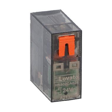 RELE' MINIATURIZZATO 2SC 8A 24VAC +LED - LOVATO HR502CA024 - LOVATO HR502CA024 - LOVATO HR502CA024 product photo Photo 01 3XL