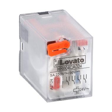 RELE' INDUSTRIALE 4SC 5A 24VAC +LED - LOVATO HR604CA024 - LOVATO HR604CA024 - LOVATO HR604CA024 product photo Photo 01 3XL