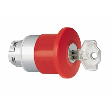 PULSANTE MET.FUNGO 40MM ROSSO SG.CHIAVE - LOVATO LM2TB6544 product photo Photo 01 3XL