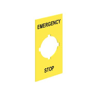 ETICHETTA ADESIVA EMERGENCY/STOP - LOVATO LPXAU110 product photo Photo 01 3XL