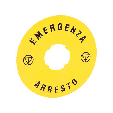 DISCO PLAST. 90MM EMERGENZA-ARRESTO - LOVATO LPXAU112 product photo Photo 01 3XL