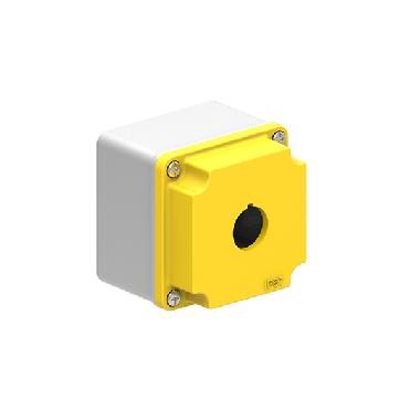 PULSANTIERA MET. GRIGIO/GIALLA 1 FORO - LOVATO LPZM1A5 - LOVATO LPZM1A5 - LOVATO LPZM1A5 product photo Photo 01 3XL