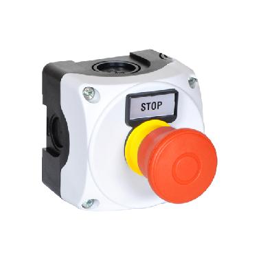 Pulsantiera grigia+fungo traz.iso13850 - LOVATO LPZP1B801 product photo Photo 01 3XL