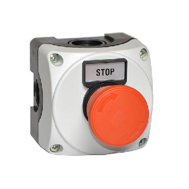 PULSANTIERA GRIGIA+PUL.FUNGO ROTAZ. - LOVATO LPZP1B802 product photo Photo 01 3XL