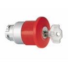 PULSANTE MET.FUNGO 40MM ROSSO SG.CHIAVE - LOVATO LM2TB6544 product photo