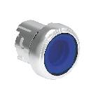 PULSANTE LUMINOSO MET. RASATO BLU - LOVATO LPSBL106 - LOVATO LPSBL106 product photo