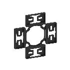 PORTAETICHETTE X MANIPOL.2 O 4 DIREZ. - LOVATO LPXAU101 - LOVATO LPXAU101 product photo