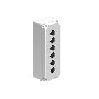 PULSANTIERA METALLICA GRIGIA A 6 FORI - LOVATO LPZM6A8 - LOVATO LPZM6A8 - LOVATO LPZM6A8 product photo