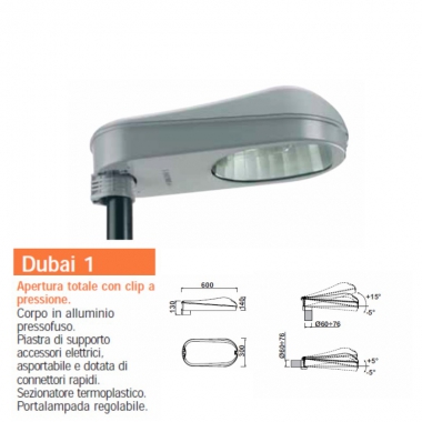 DUBAI 1 G 150W 1.8A E40 ST NO LAMP - LANZINI & C. 29806 product photo Photo 01 3XL
