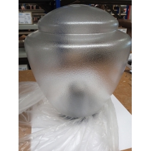 PLAFONIERA ANFORA SFERA C/BASE D.400MM 100W E27 DIFFUSORE GHIACCIO - MARECO LUCE 1770501G product photo