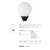 SFERA NASHI IAA 75W ACRILICO BIANCA TESTAPALO 300 MM E27 - MARECO LUCE 1690301B product photo Photo 02 2XS