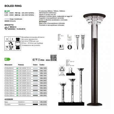 PLAFONIERA BOLED RING LED 6,5W 4000K H100 - MARECO LUCE 1066382S product photo Photo 01 3XL