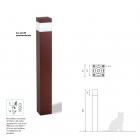 PLAFONIERA LUX EST 85 FBT 16W H680 CORTEN - VERNICIATO - MARECO LUCE 1058601J product photo