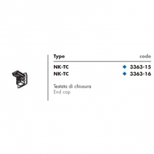 BINARIO 230V PLUS TESTATA CHIUSURA NERO - NUOVA MIZAR 336315 product photo
