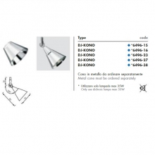 TOP SOLO VETRO CONO CROMO - NUOVA MIZAR 649623 product photo