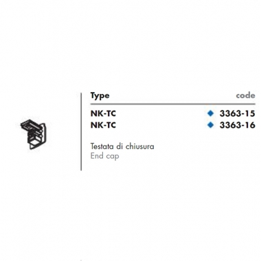 BINARIO 230V PLUS TESTATA CHIUSURA NERO - NUOVA MIZAR 336315 product photo Photo 01 3XL
