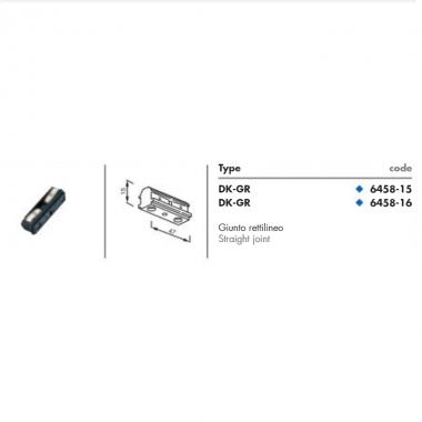 MINITRACK 12V GIUNTO LINEARE NERO - NUOVA MIZAR 645815 product photo Photo 01 3XL