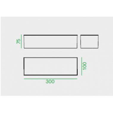 APPLIQUE LED RETTANGOLARE DA ESTERNO IP65 LUCE CALDA - NOBILE ILLUMINAZIONE IC30/K product photo Photo 02 3XL