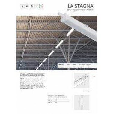 PLAFONIERA LED 48W 4000K L1525 BIANCA IP65 LA STAGNA 2.0 - NOVALUX 19402/01 product photo Photo 02 3XL