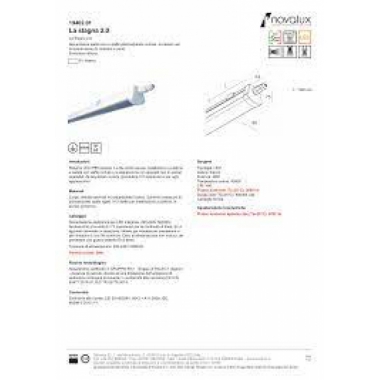 PLAFONIERA LED 48W 4000K L1525 BIANCA IP65 LA STAGNA 2.0 - NOVALUX 19402/01 product photo Photo 03 3XL