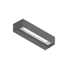 PLAFONIERA TILE PARETE LED 2X8W 3K IP65 GRIGIO ANTRACITE - NOVALUX 101402/94 product photo