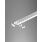 PROFILO DISSIPANTE PER STRIP LED IN LEGA DI ALLUMINIO COMPLETO DI TESTATE SCHERMO E MOLLE DI FISSAGGIO H.9 2M+OP.+2 TEST+4 CLIPS - NOVALUX 15201/96 product photo