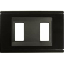 PLACCA CLICK 2 FORI NERA - FEB ELETTRICA 2582/N product photo