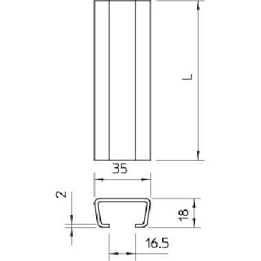 §§-PROFILATO 2063 2M FT - OBO BETTERMANN 1112228 - OBO BETTERMANN 1112228 product photo Photo 02 3XL