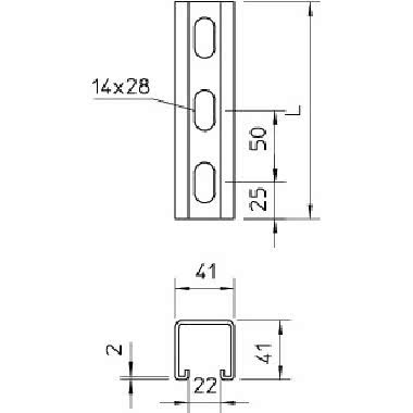 MS 41 L 3M 2 FS PROFILATI - OBO BETTERMANN 1122972 - OBO BETTERMANN 1122972 product photo Photo 02 3XL
