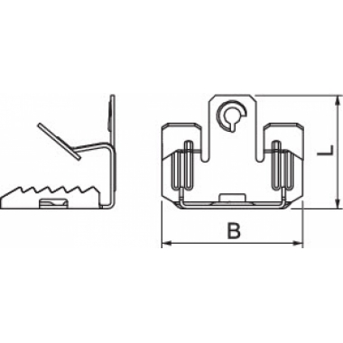 GRAFFA SUPPORTO 8-12,5MM BCUIT 8-12,5 M6 - OBO BETTERMANN 1483623 product photo Photo 02 3XL