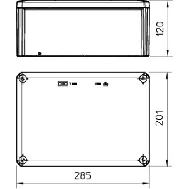 Scatola di derivazione T350 senza passacavi 285x201x120 grigio chiaro - OBO BETTERMANN T350SP product photo Photo 02 3XL