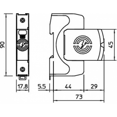 LIMITATORE SOVRATENSIONE V20-1-440 SPD T2 440V - OBO BETTERMANN 5095201 product photo Photo 02 3XL